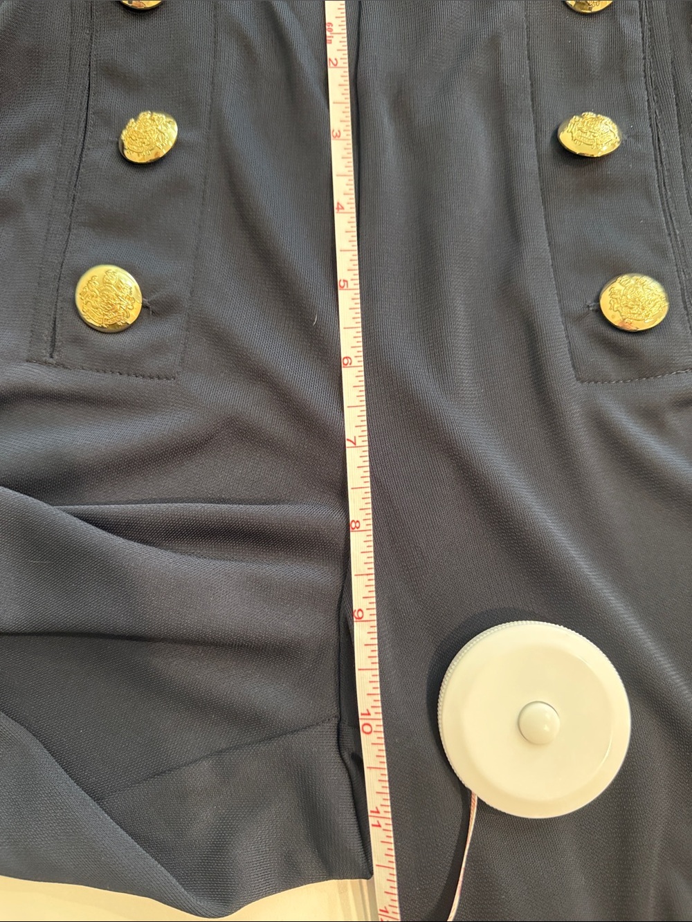 Ralph Lauren high rise wide leg Pants Navy Blue Sz S/M - Picture 8 of 8